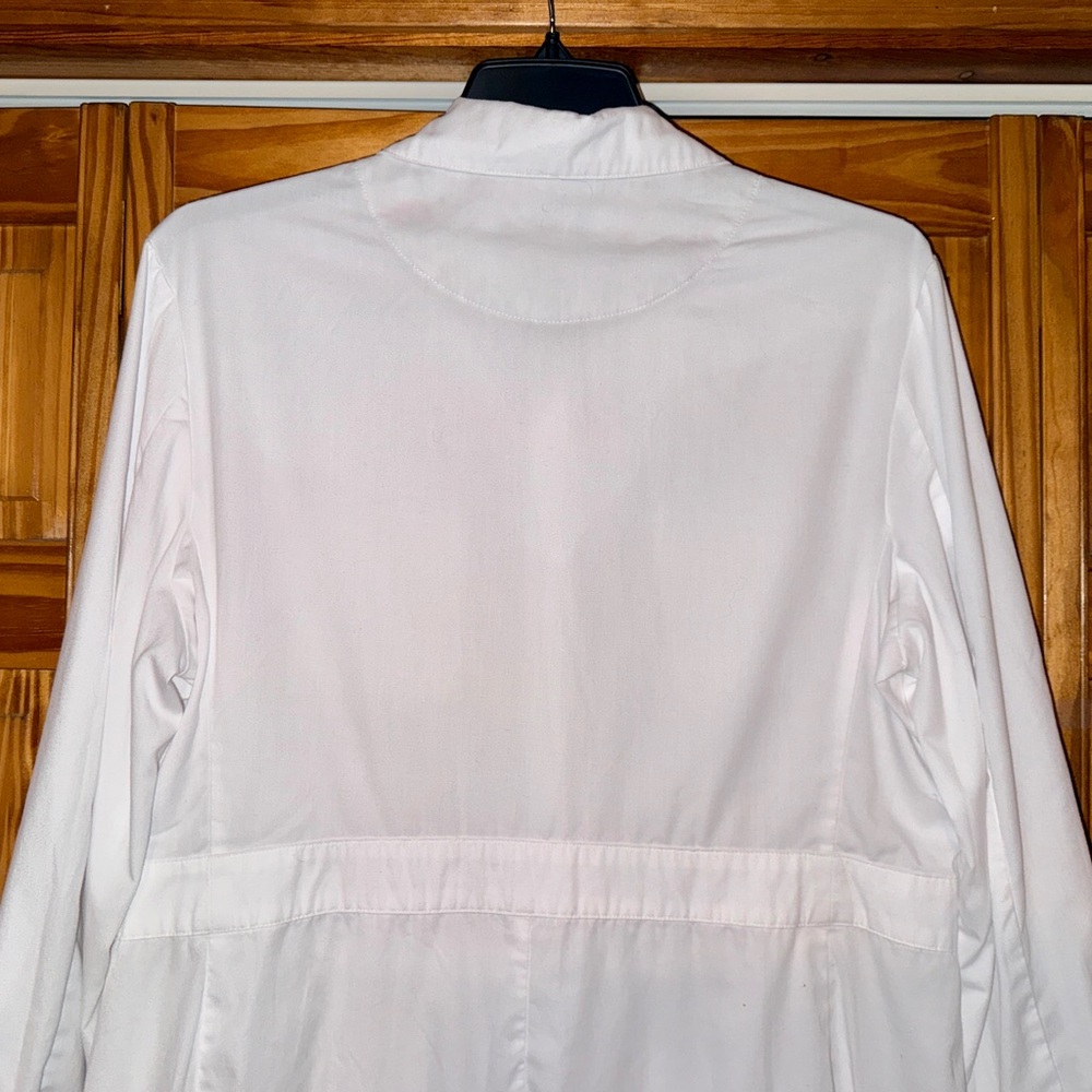 Koi by Kathy Peterson Women’s Fine Twill Women's 35 ¾" 4-Pocket Lab Coat-XL-EUC - Picture 6 of 9